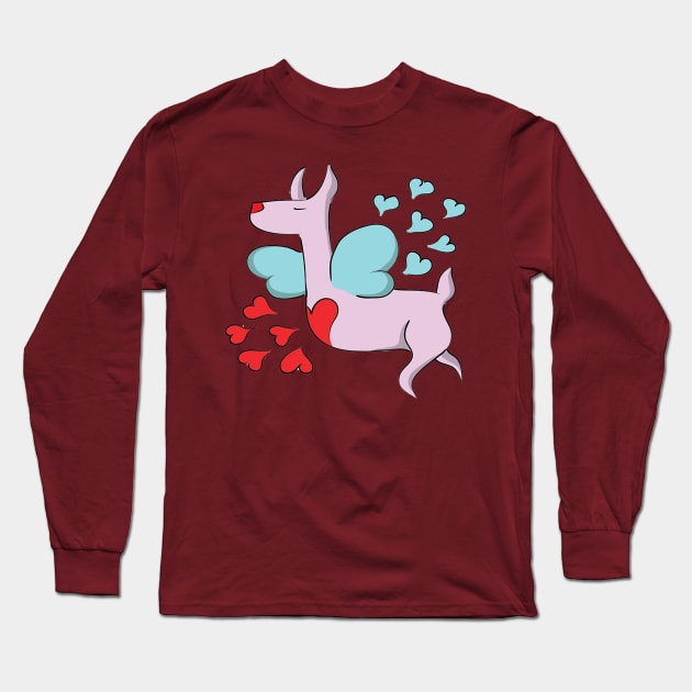 Loving deer Long Sleeve T-Shirt by Ashygaru